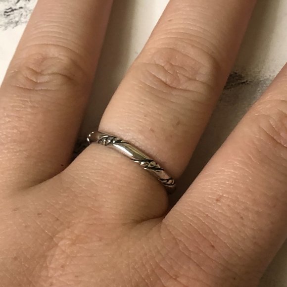 Textured Silver Silpada Band - Picture 2 of 3